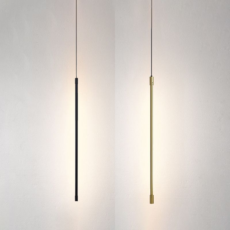 Linearer LED -Anhänger Minimalistischer Aluminium -Nacht