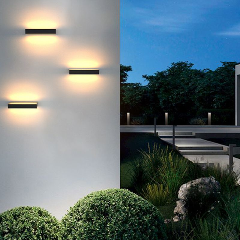 Minimalism Wall Sconce Metal Outdoor Sconce Light Fixture for Courtyard