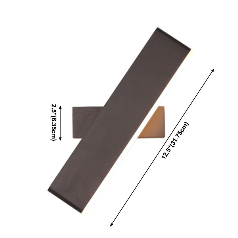 Acryl rechteckige LED -Wandlampe in moderner Einfachheit Aluminium Rotatable Wandleuchte für Schlafzimmer