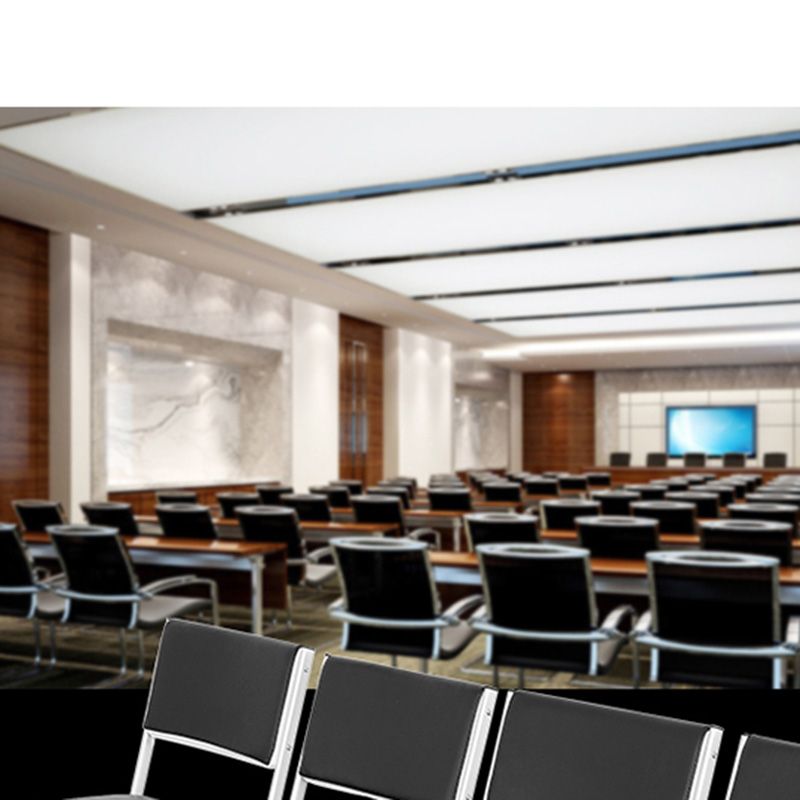 Modern Armless Upholstered Office Chair Leather Management Office Chair