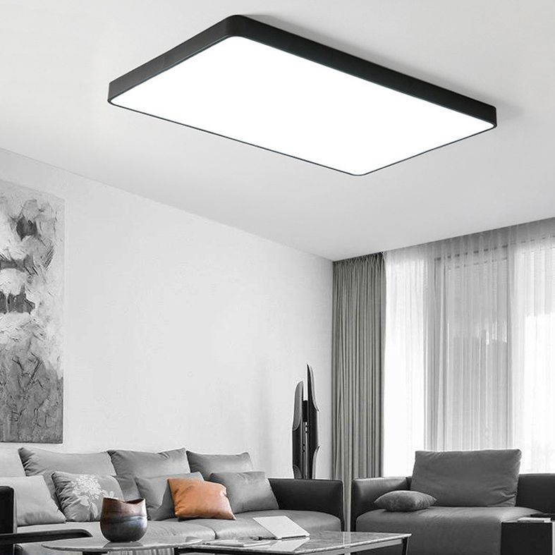 Lámpara de techo LED cuadrada de estilo moderno con montaje empotrado para sala de reuniones