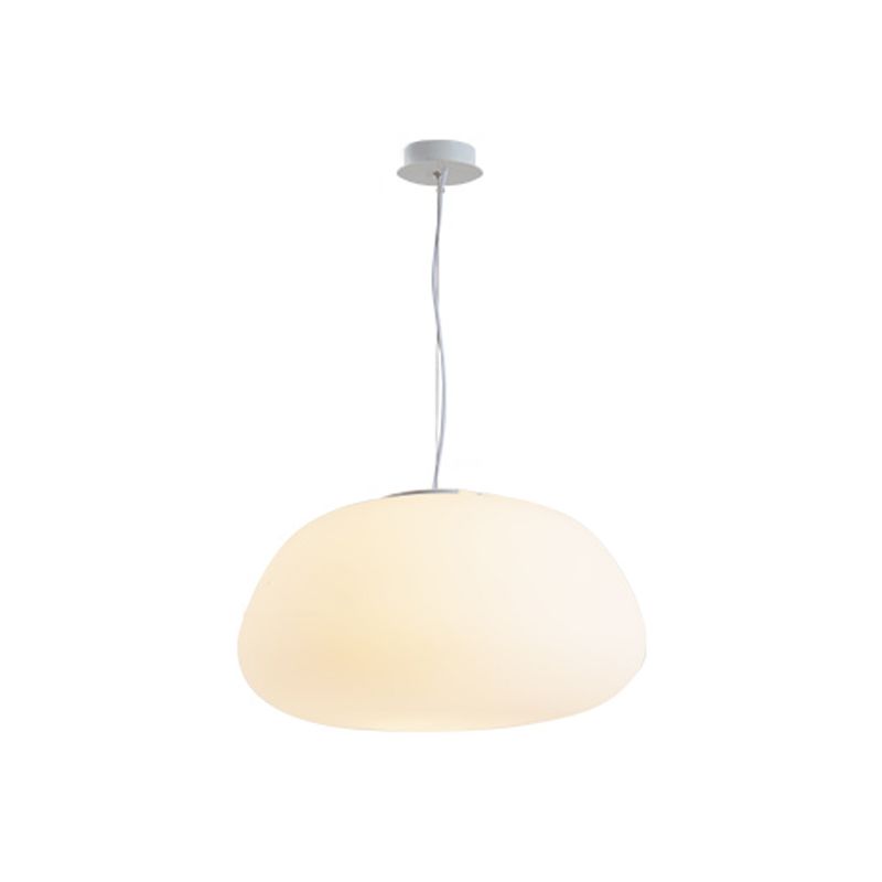 Glass Drop Shade Hanging Lights Modern Style 1 Head Hanging Mount Fixture for Restaurant