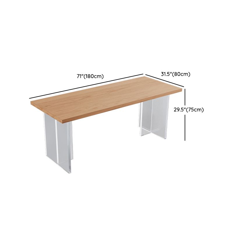 Modern Solid Wood Dinette Set 1/5 Pcs Standard Height Dining Room Table Set