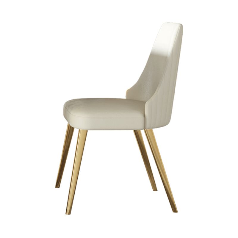 Nordic 1/2/5/7 Pieces Dining Set Sintered Stone White Table with Leather Chairs Dining Set