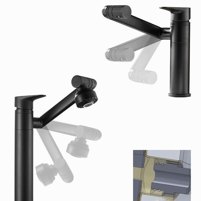 Glam Style Faucets Vessel Sink Faucet with Single Lever Handle