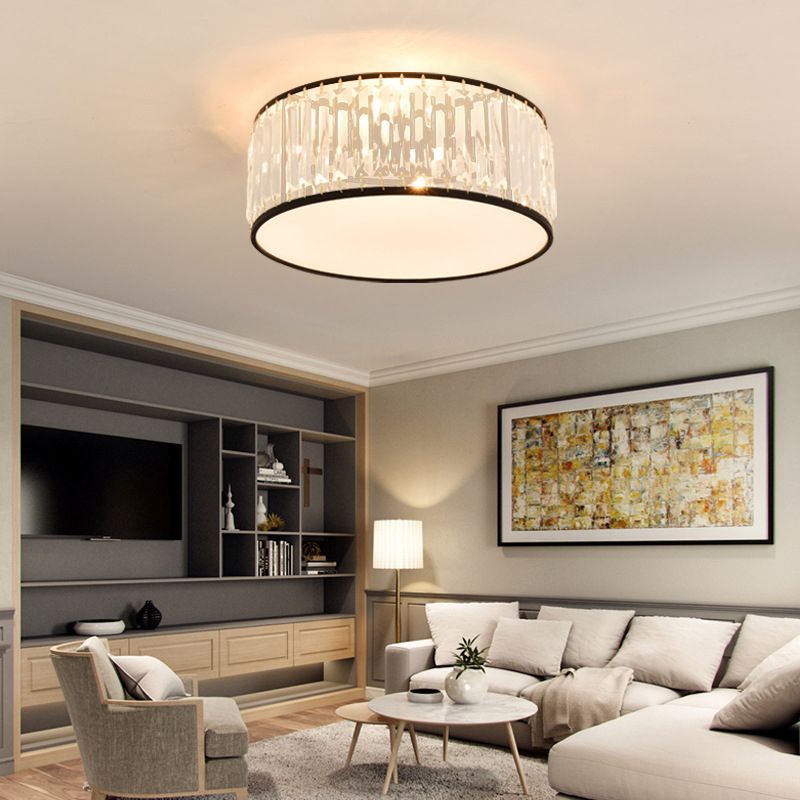 Modern Flush Mount Ceiling Lighting Fixture Crystal Flush Mount