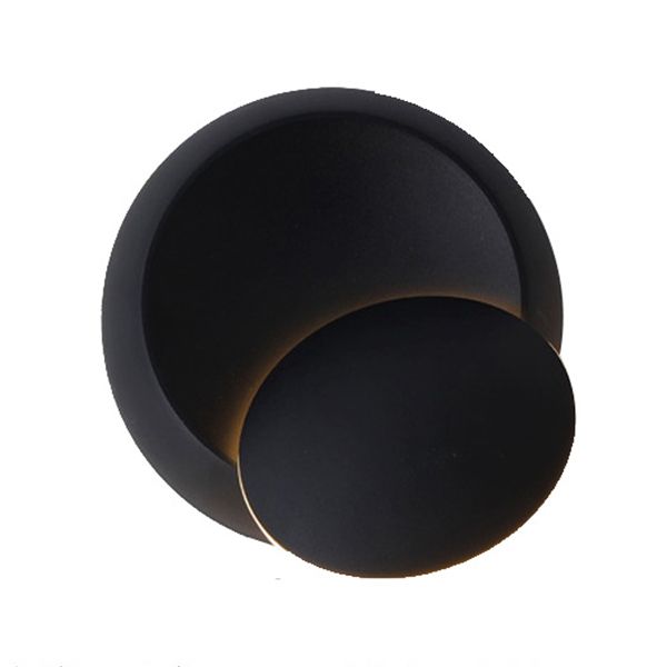 Bedroom Nordic Sconce Light Fixtures Circular LED Rotatable Wall Mounted Lighting