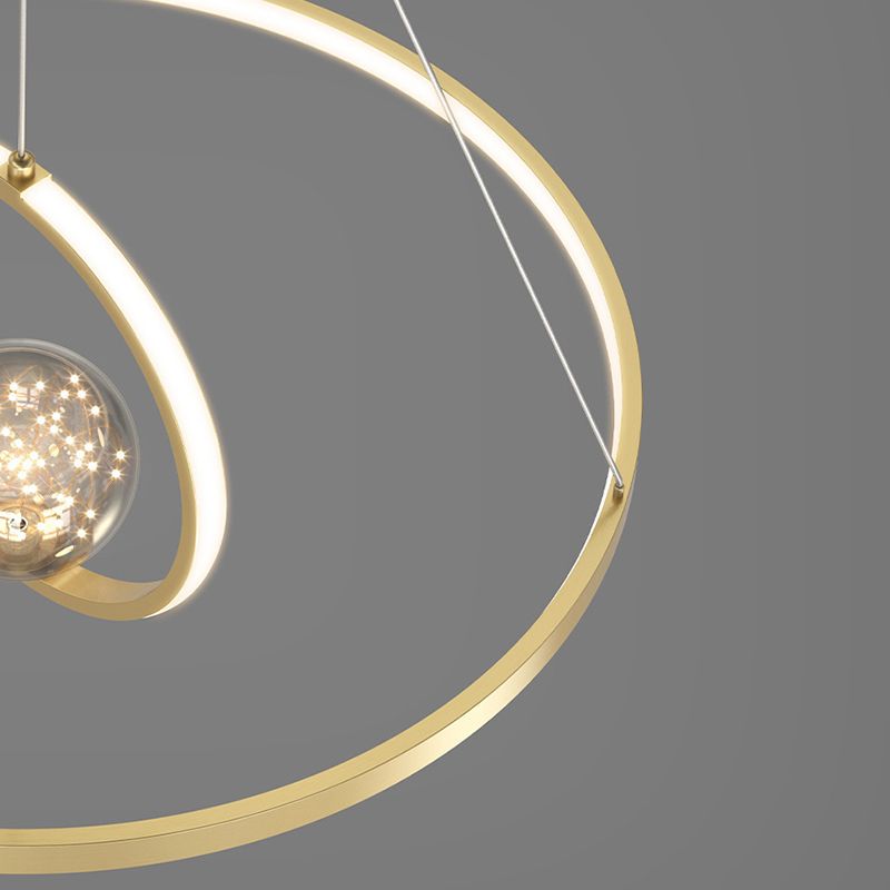 Contemporary Multi Light Glass Chandelier Light Fixtures Restaurant Hanging Chandelier