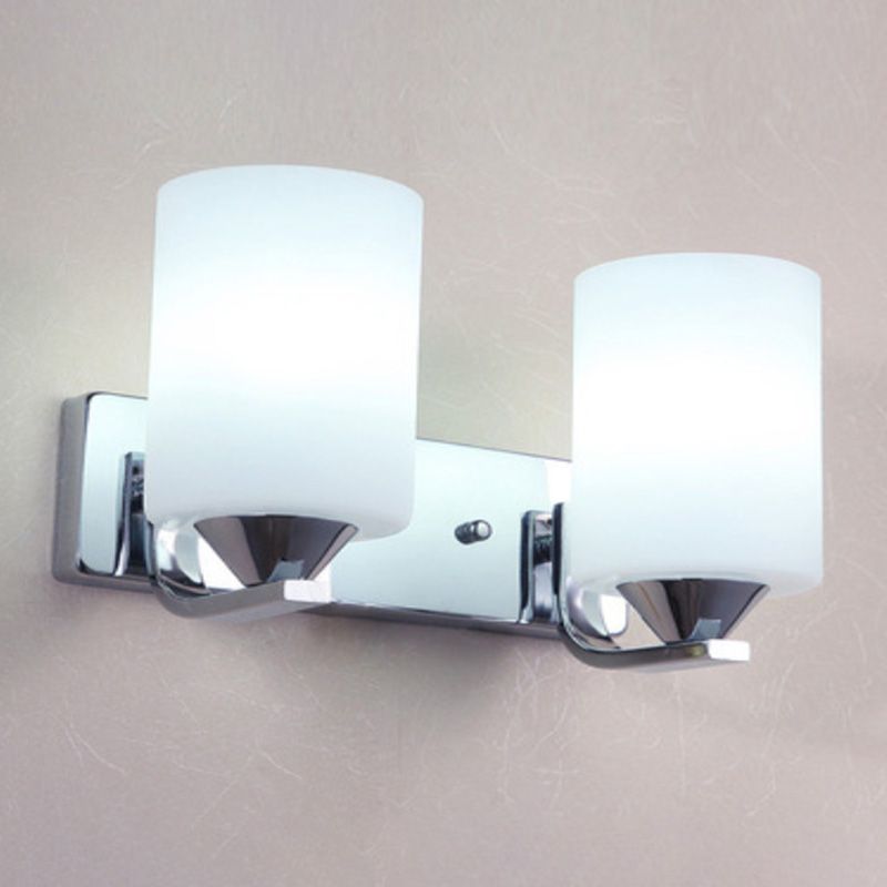 Modern Style Cylinder Shape Wall Light Glass Sconces for Bedroom
