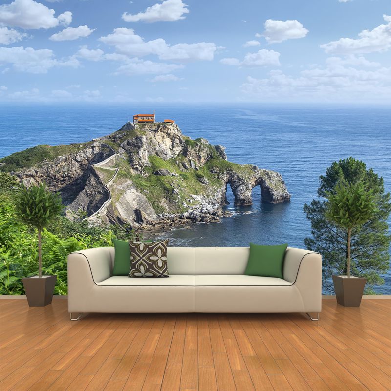 Customized Beautiful Sea Mural Mildew Resistant for Sleeping Room Decoration