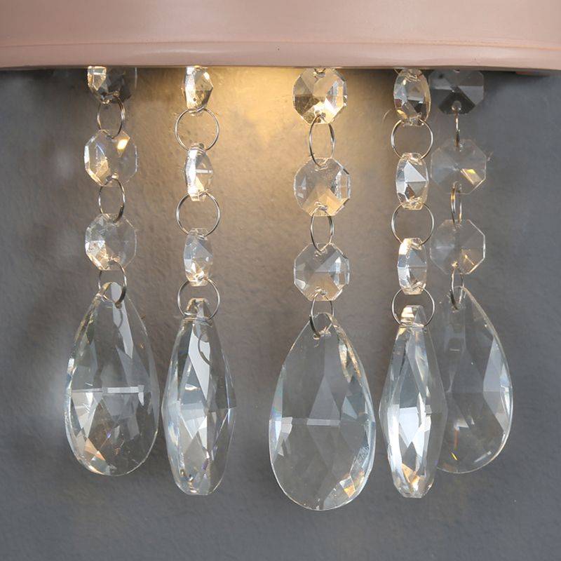 Crystal Crown Shape Wall Light Modern Style 2 Lights Wall Light Sconce