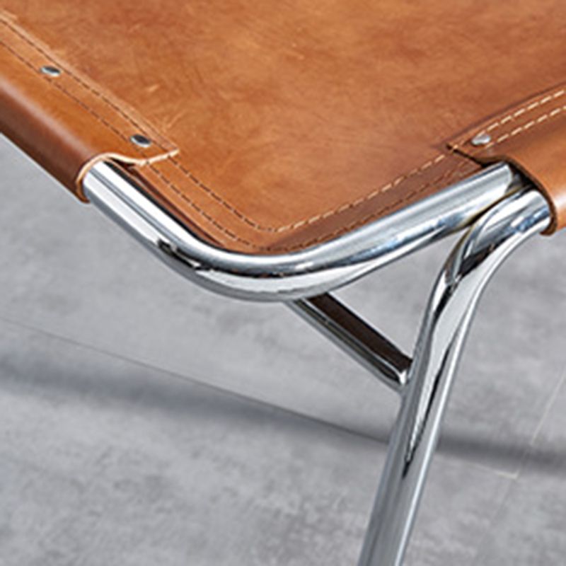 Contemporary Kitchen Dining Chairs Faux Leather Side Chairs with Silver Legs