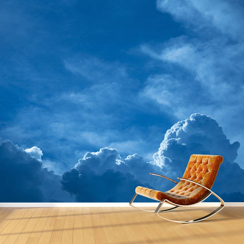 Sunset Contemporary Sky Mural Mildew Resistant Wallpaper for Wall Decor