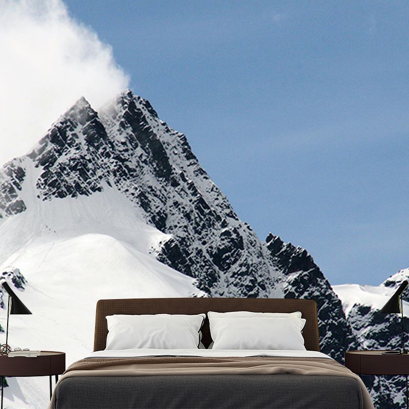 Mountain Scenery Mural Personalized Minimalist Wall Covering for Living Room