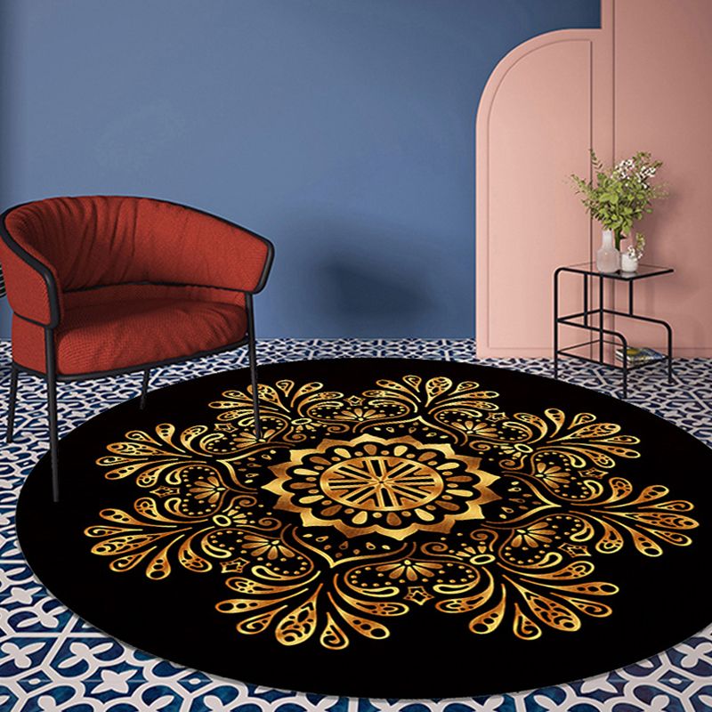 Vintage Teppich Polyester Grafik Teppich Färbung widerstandsfähiger Teppich für Wohnkultur