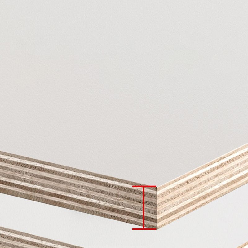 Modern Solid Color Kid's Wardrobe Wooden White Hanging Clothes Rack