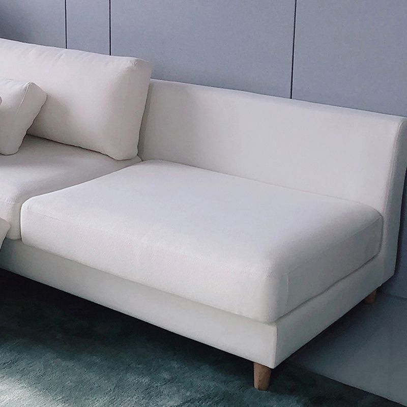 28.3" H Contemporary Linen Pillow Top Arm Loveseat for Apartment