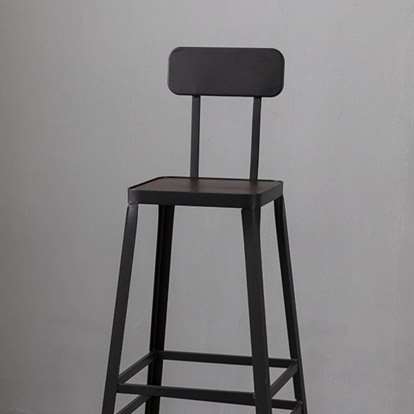 Modern Style Counter Stool Square Low Back Bar Stool for Indoor