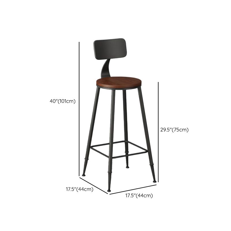 Solid Wood Top Bar Table Set 1/3/5 Pcs Iron Frame Bar Table and Stools