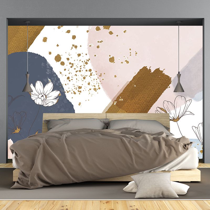 Illustration Wall Mural Wallpaper Plant Decoration Sitting Room Wall Mural