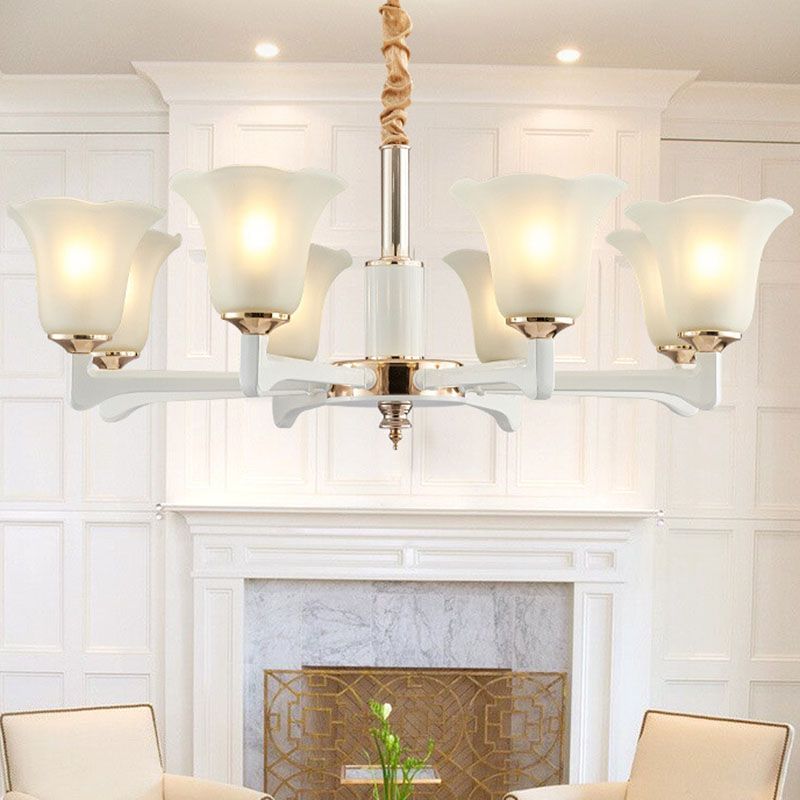 Accumulo del lampadario Simplicity Crema Crema Glassa Glassa Glassata per camera da letto