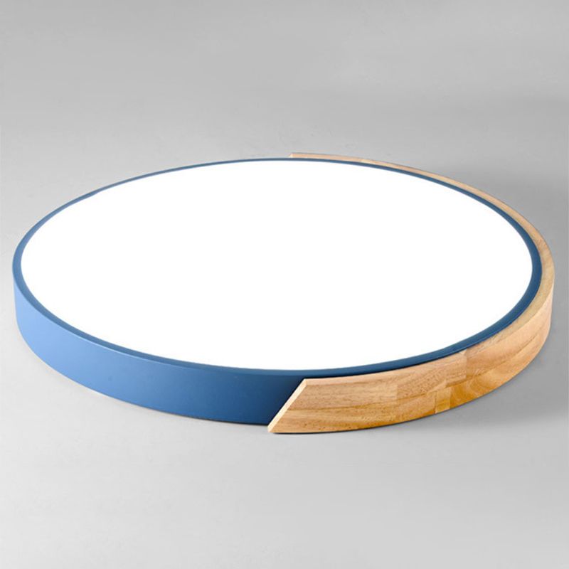 Lampada da soffitto a LED di forma rotonda Moderna in ferro amaretto 1 luce da incasso per balcone corridoio