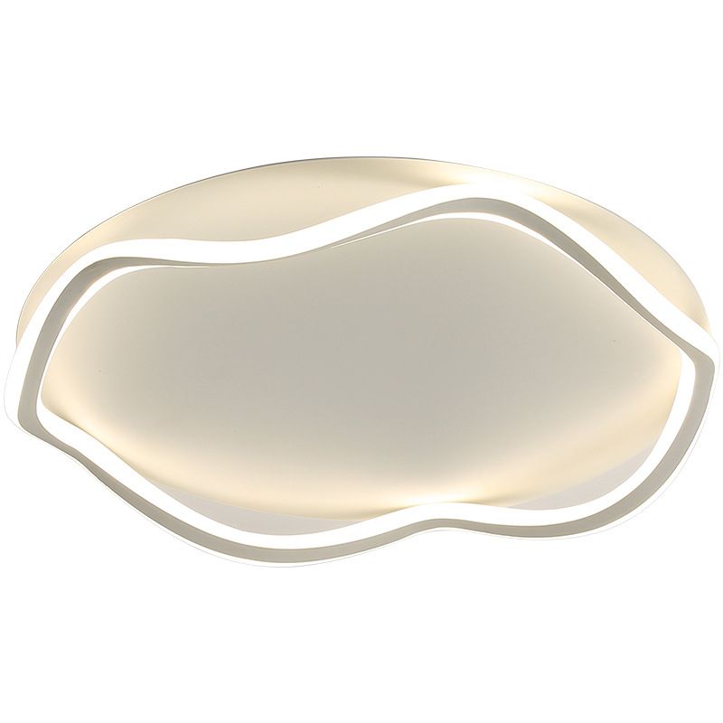 Moderne Lineare Eisen Flushmount Licht Acryl Schatten Bündig Montage Decken