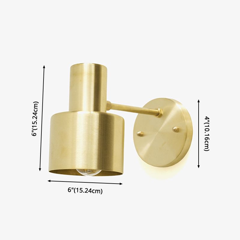 Cylinderical Wall Light Sconce Nordic Luxury Style 1 Light Sconces