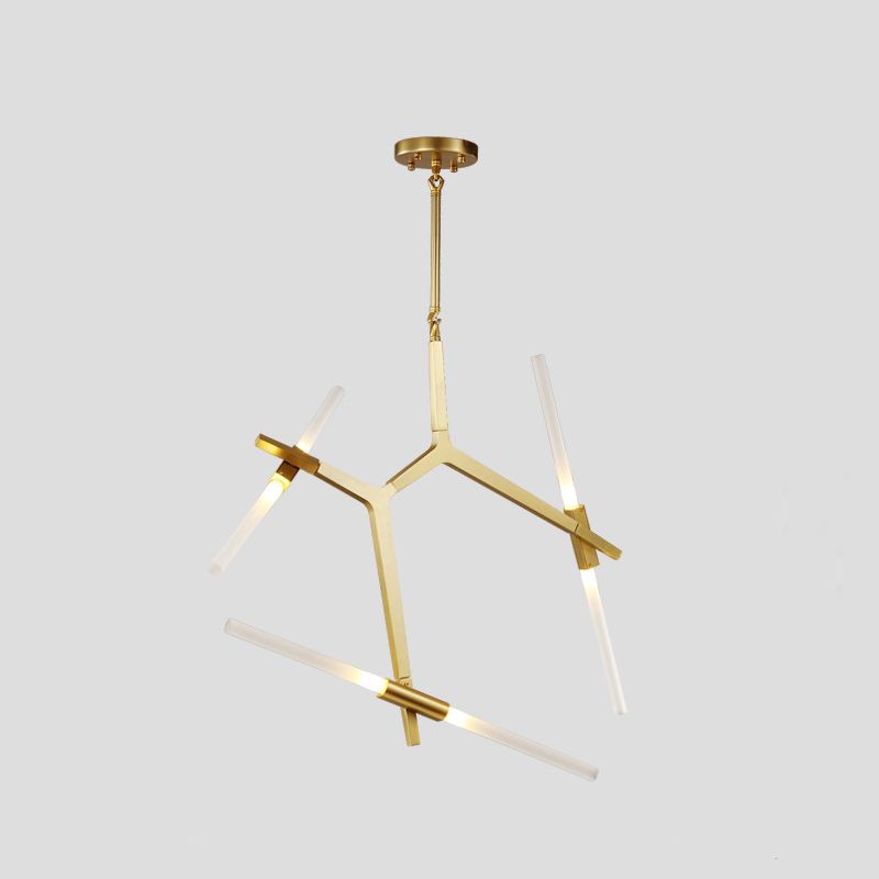 Radiation Chandelier Light Fixtures Modern Multi-Head Suspension Pendant Lamps for Living Room