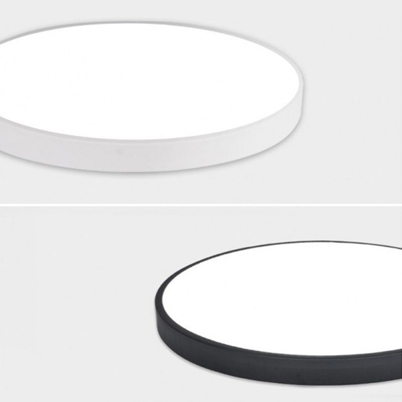 Soporte De Iluminación De Techo De Montaje De Tambor Acrílico De Estilo Moderno 1-Luces De Techo De Descarga Led De Luz