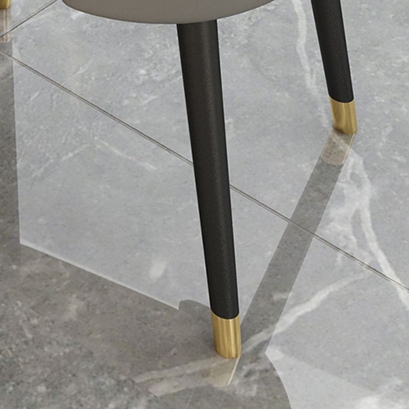 Dining Room Upholstered Chair Industrial Faux Leather Parsons Dining Chair