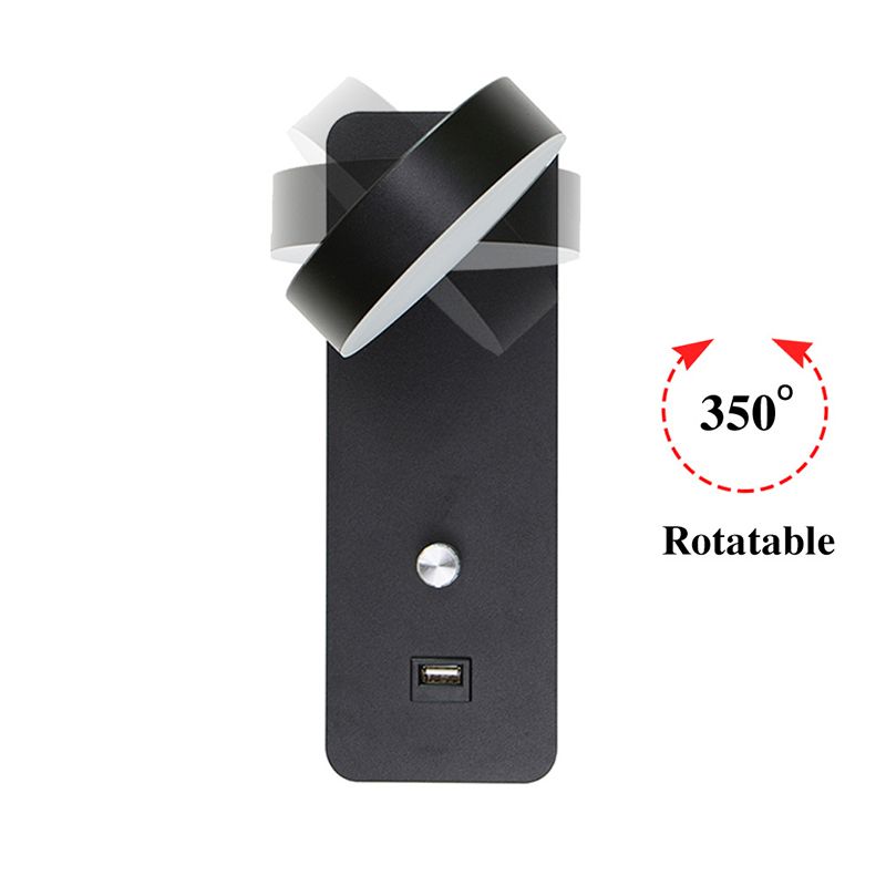 Minimalismo moderno Minimalismo LEDDA LETTURA LAMPAGGIO LAMPAGGIO ANGOLO REGOLABILE MOLTO MOLTO SCONCE LAGUA DELLA MOLTA CON STUSTRO DEMING + DESIGN USB