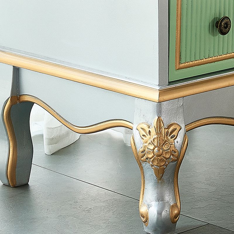 Nautical Chest Bedroom Solid Wood Storage Chest with Drawers