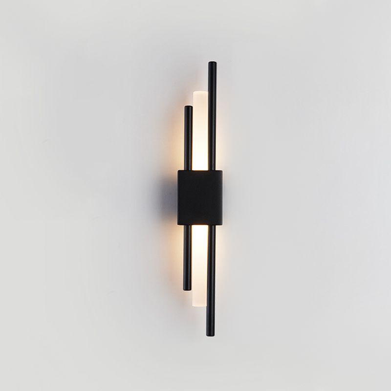 Iluminación de la pared de la pared cilindro luces de pared modernas metal 1 lámparas de luz de luz