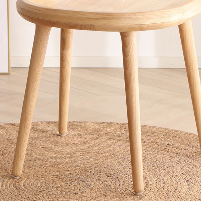 Traditional Arm Chair Open Back Wood Dining Room Chair for Kitchen