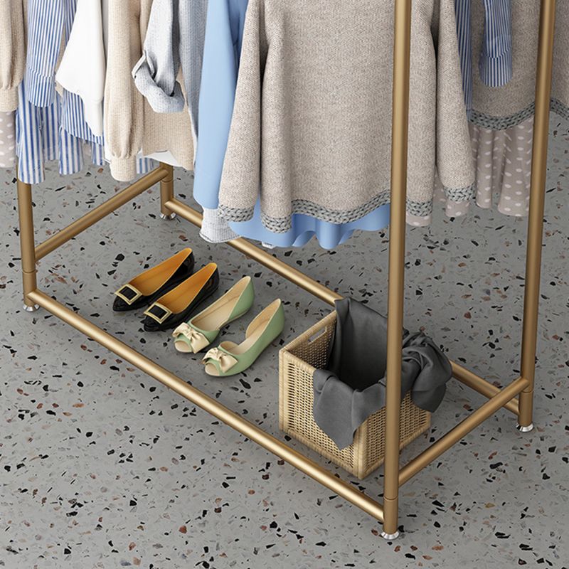 Glam Coat Hanger Metal Framed 3 Hanging Rails Entry Hall Tree