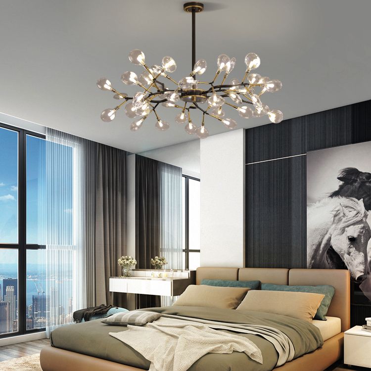 Noordse stijl vuurvliegjes eiland verlichting armatuur metaal woonkamer eiland hanger licht licht