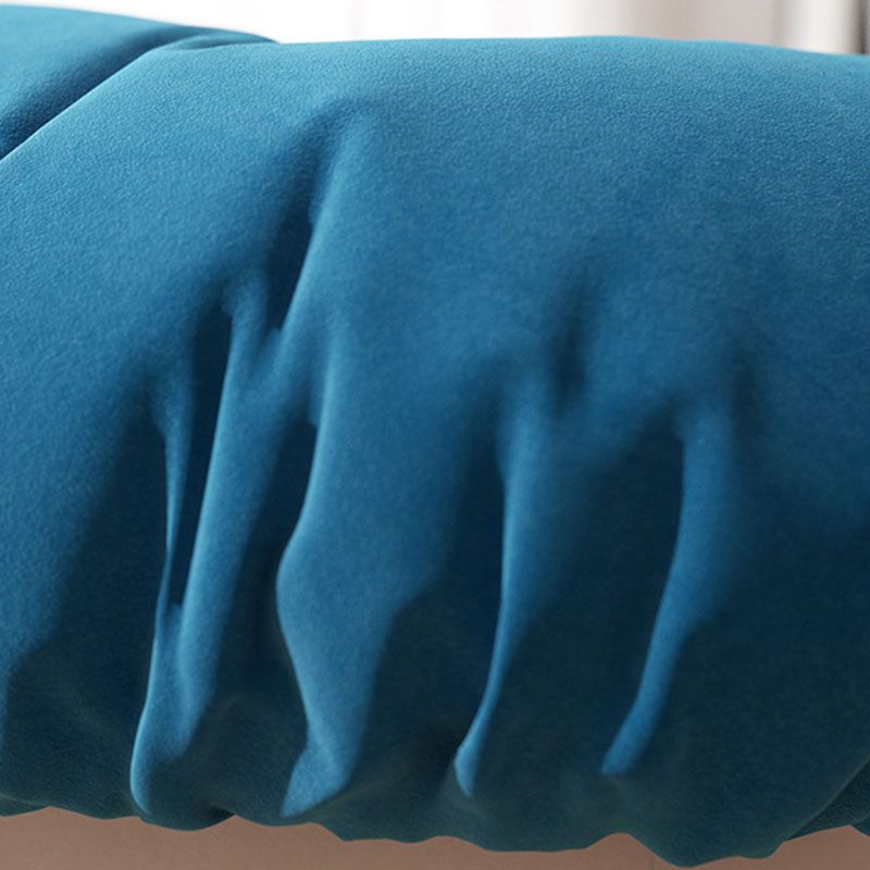 Contemporary Pouf Ottoman Cotton Upholstered Tufted Mushroom Shape Ottoman