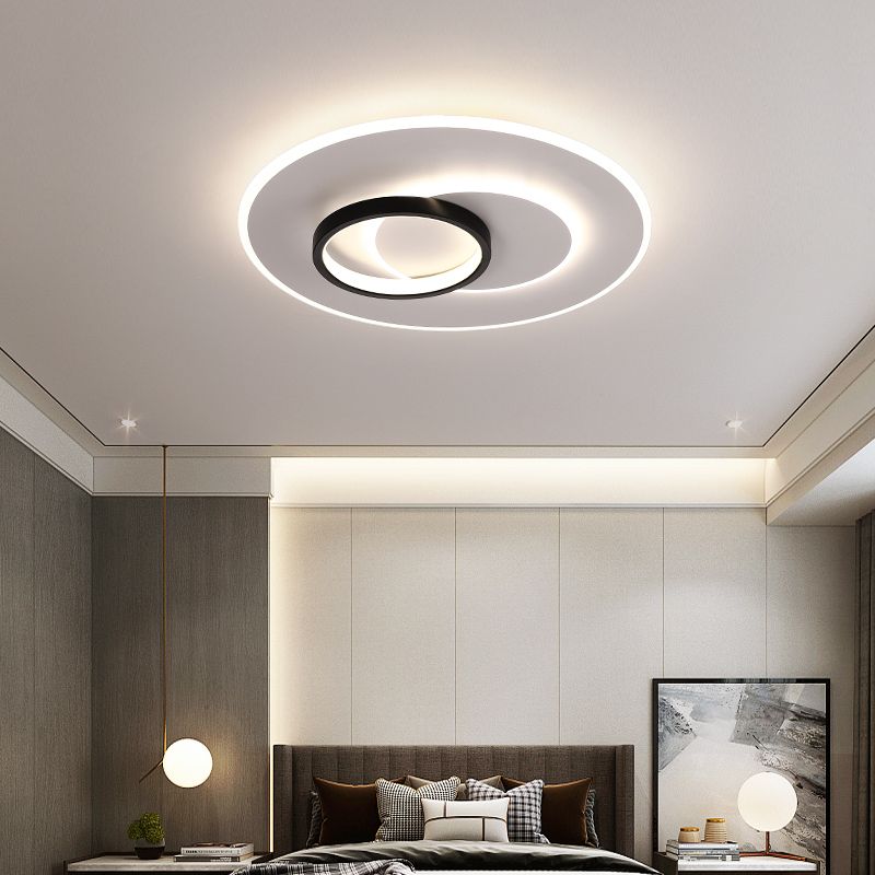 Luminaire de plafond encastré contemporain, plafonniers LED pour chambre à coucher