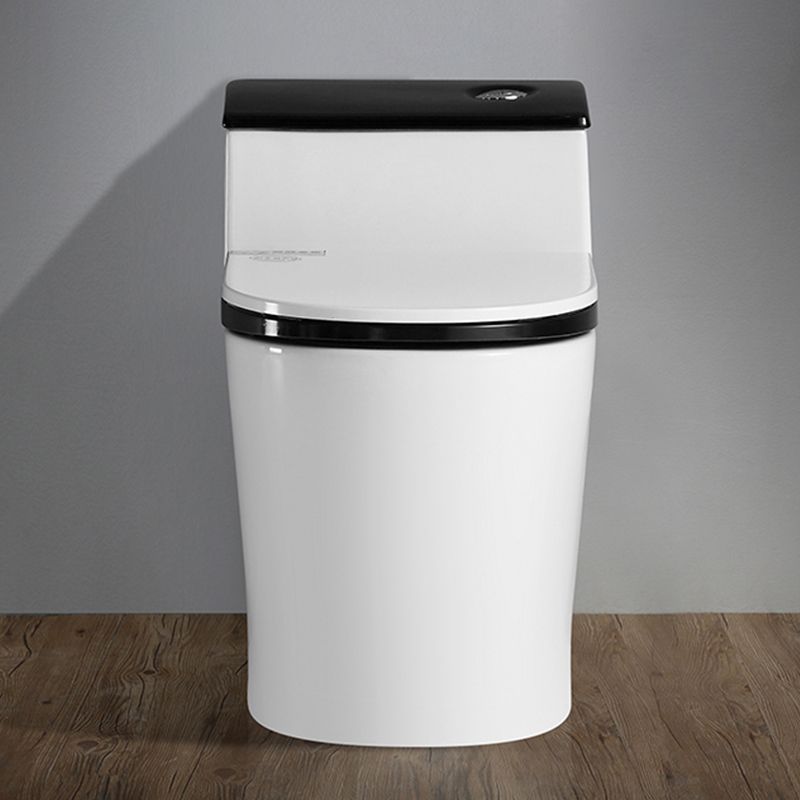 Traditional Floor Mounted Toilet Seat Included Toilet Bowl for Bathroom