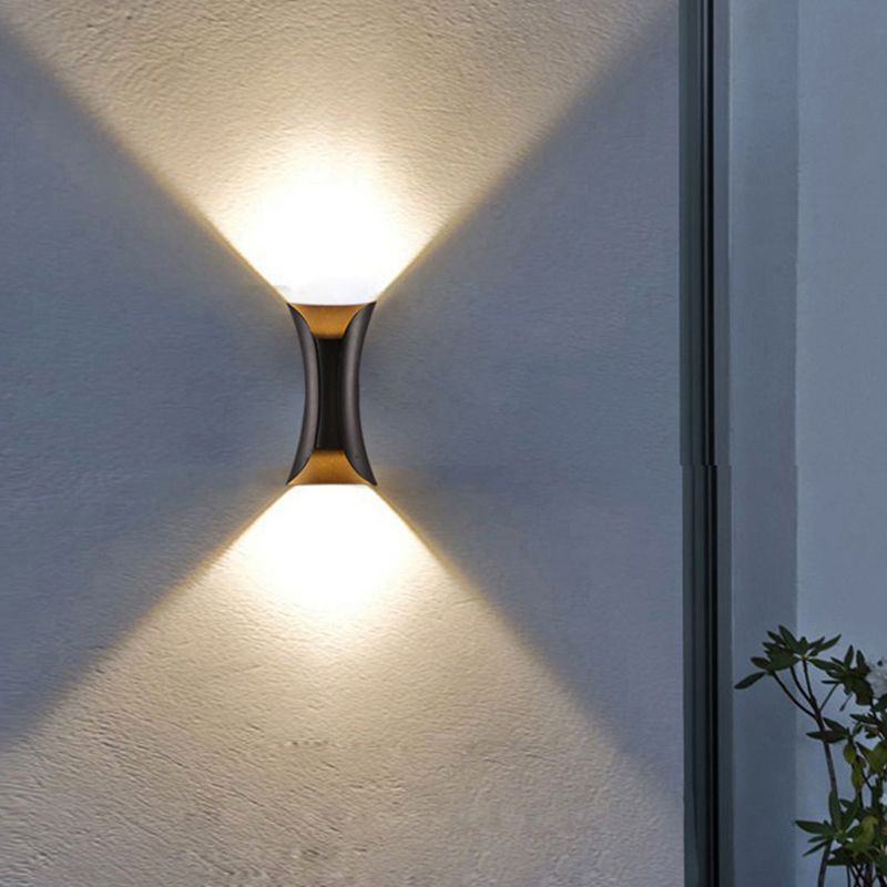 Modern Style Geometric Wall Light Sconces Metal 2 Lights Wall Washer Sconce