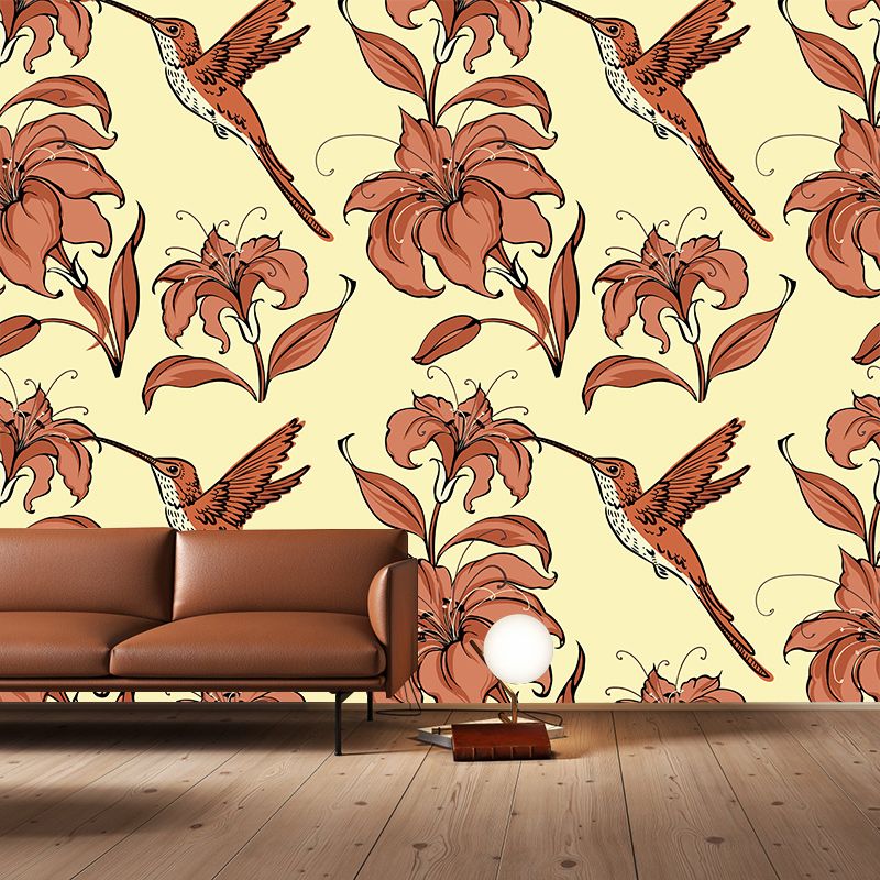 Illustration Environment Friendly Mural Wallpaper Flower Painting Living Room Wall Mural