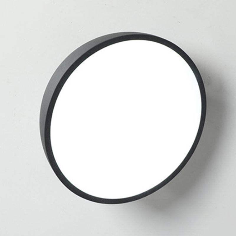 Moderne minimalistische LED-plafondlamp aluminium halfrond inbouw met acryl kap