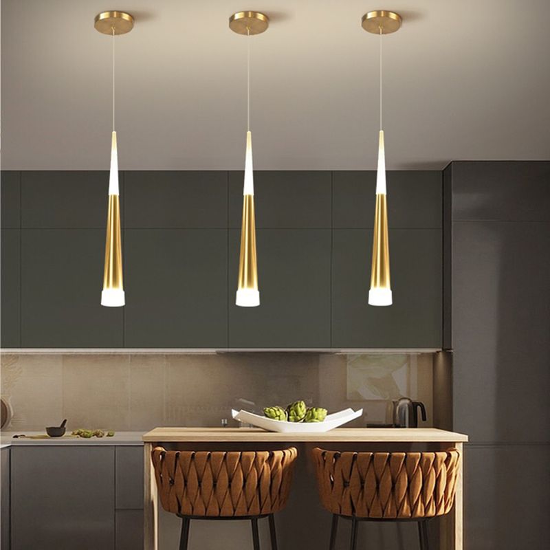 Geometric Shape Metal Hanging Light Modern Style 1 Light Hanging Light Fixtures