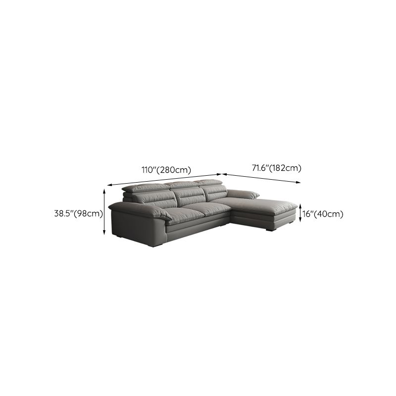 Farmhouse Pillow Top Arm Sofa Gray Down Fill Cushions Seating