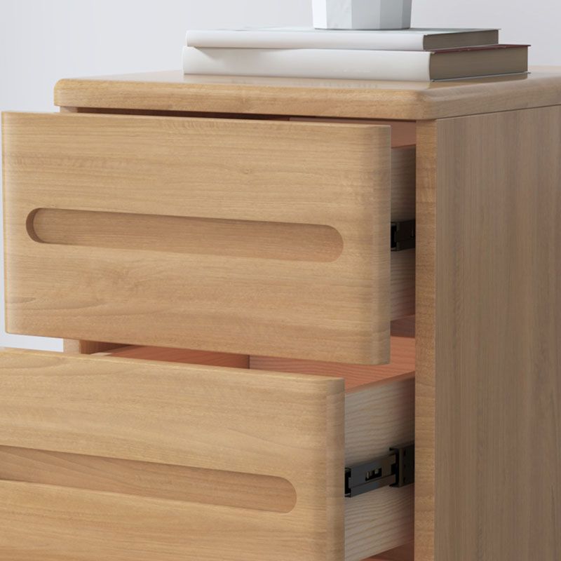 Modern Storage Chest Dresser Solid Wood Dresser with 3 Drawers