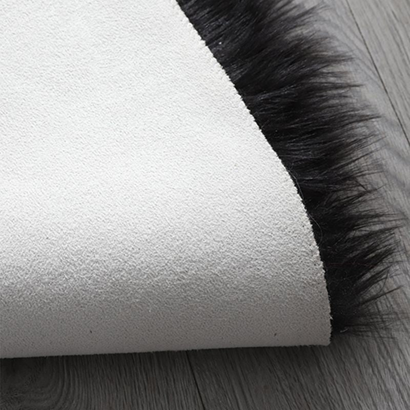 Tapis en peluche moderne blanc, couleur unie, en Polyester, résistant aux taches, pour la décoration de la maison