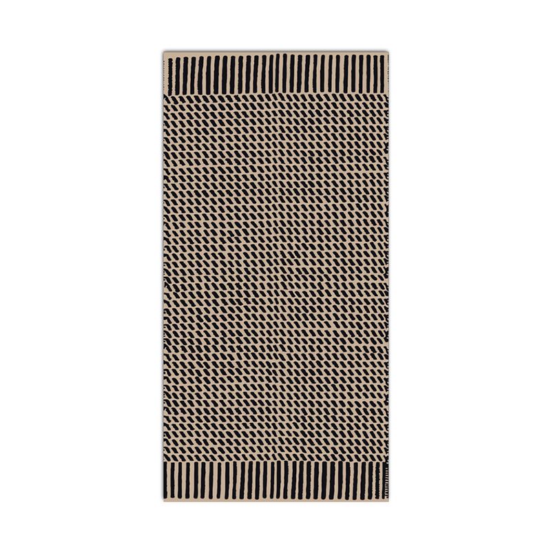 Brown Modern Rug Blended Contrast Color Area Rug Stain Resistant Rug for Living Room
