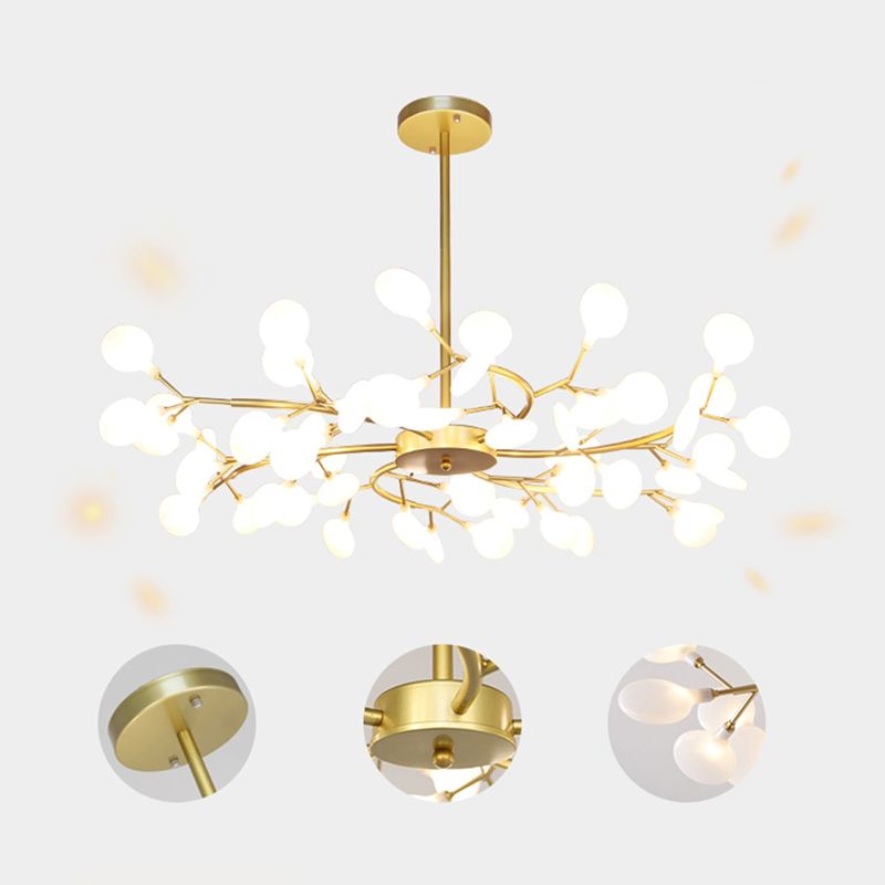 Foglie Lampada lampada lampada da design moderno illuminazione a sospensione acrilica per il ristorante