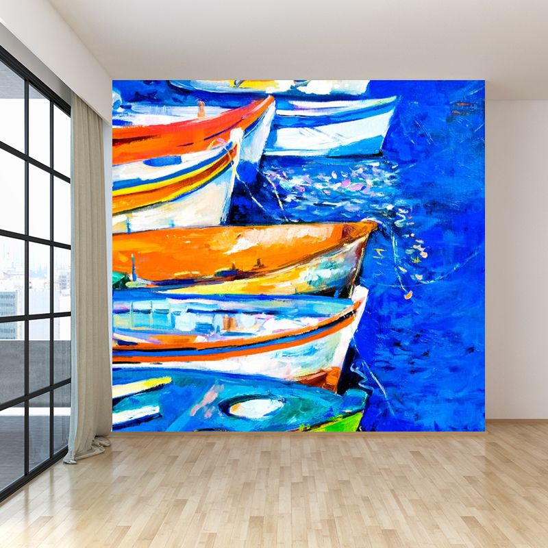 Classic Oil Painting Scenery Mural Decal Bright Color Stain Resistant Wall Decor for Room